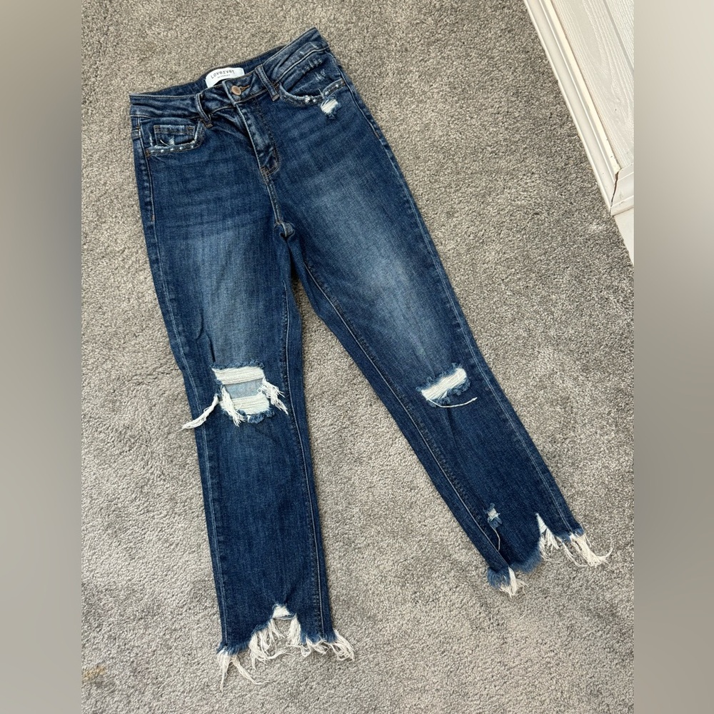 Lovervet by VERVET High Rise Crop Straight Jeans - Women’s size 25 - Picture 6 of 11